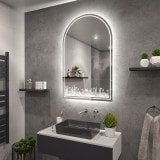 Spiegel mit LED Motiv Blumenwiese 1