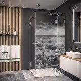Duschkabine Glas Eckeinstieg mit Motiv MEER 1/209 Duschkabine Glas Eckeinstieg mit Motiv MEER 1/209