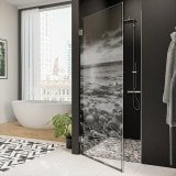 Dusche Nischentür Echtglas mit Motiv MEER 1/101 Dusche Nischentür Echtglas mit Motiv MEER 1/101