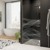 Dusche Glas Nischentür mit Dekor ARRAY 2/101 Dusche Glas Nischentür mit Dekor ARRAY 2/101