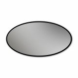 Ovaler LED Spiegel mit schwarzem Rand Teillack F660L4OTL Ovaler LED Spiegel mit schwarzem Rand Teillack F660L4OTL