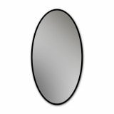 Ovaler Spiegel mit Rahmen schwarz Teillack F657OTL Ovaler Spiegel mit Rahmen schwarz Teillack F657OTL