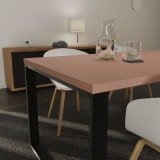 Rosa-/Pink-farbene Tischplatte nach Maß 38 mm, Schreibtisch-/ Esstischplatte Rosa-/Pink-farbene Tischplatte nach Maß 38 mm, Schreibtisch-/ Esstischplatte