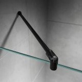 Glasanschluss Rund Schwarz drehbar für Ø12 mm Stabistange und bis 10 mm Glasstärke geeignet Glasanschluss Rund Schwarz drehbar für Ø12 mm Stabistange und bis 10 mm Glasstärke geeignet