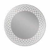 Runder LED Spiegel mit Glas-Rahmen Lisandra 1 Runder LED Spiegel mit Glas-Rahmen Lisandra 1