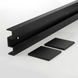 Glasschiebetür Industrielook schwarz FRAMEL 10/GF SATINATO