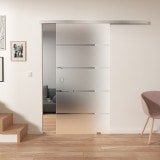 Glas-Schiebetür satiniert AREA 2/IS Glas-Schiebetür satiniert AREA 2/IS