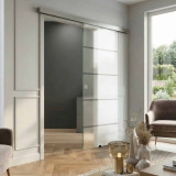 Glas-Schiebetür satiniert AREAL 20/GF