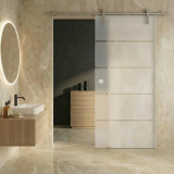 Glas-Schiebetür satiniert AREAL 2S/GF