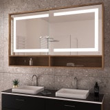 Bad Spiegelschrank mit Schiebetüren und Regalen - Eder 3