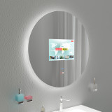 Runder Spiegel mit TV und Ambiente-Beleuchtung DIANA