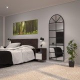 Sprossen-Fenster Spiegel schwarz Teillack F645BTL Sprossen-Fenster Spiegel schwarz Teillack F645BTL