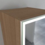 Garderobenschrank mit Spiegel und LED GS022L4