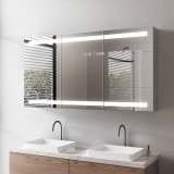 LED Spiegelschrank aus Aluminium - Donau LED Spiegelschrank aus Aluminium - Donau