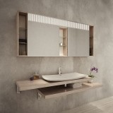 Badezimmer Spiegelschrank beleuchtet - NARVIK