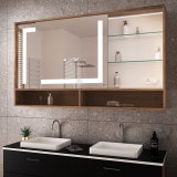 Beleuchteter Bad Spiegelschrank mit Schiebetüren - Peene 3