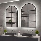 Lichtspiegel Bogen-Fenster schwarz Teillack F656L4BTL Lichtspiegel Bogen-Fenster schwarz Teillack F656L4BTL