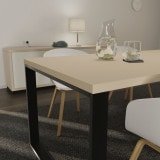 Beige Tischplatte nach Maß 38 mm, Schreibtisch-/ Esstischplatte Beige Tischplatte nach Maß 38 mm, Schreibtisch-/ Esstischplatte