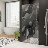 Dusche Echtglas-Tür nach Maß DESIGN 4/101 Dusche Echtglas-Tür nach Maß DESIGN 4/101