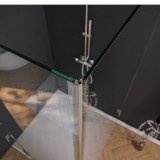 Glas Duschkabine nach Maß, Tür seitlich 210