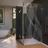 Glas Duschkabine Tür seitlich mit Dekor ARRAY 1/210 Glas Duschkabine Tür seitlich mit Dekor ARRAY 1/210