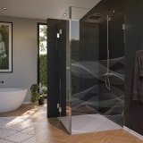 Glas Duschkabine Tür seitlich mit Dekor ARRAY 2/210 Glas Duschkabine Tür seitlich mit Dekor ARRAY 2/210