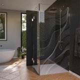 Glas Duschkabine Tür seitlich mit Dekor ARRAY 3/210 Glas Duschkabine Tür seitlich mit Dekor ARRAY 3/210