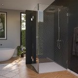Glas Duschkabine Tür seitlich mit Dekor ARRAY 4/210 Glas Duschkabine Tür seitlich mit Dekor ARRAY 4/210