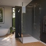 Glas Duschkabine Tür seitlich mit Dekor DOT 1/210 Glas Duschkabine Tür seitlich mit Dekor DOT 1/210