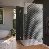 Glas Duschkabine Tür seitlich mit Dekor DOT 2/210 Glas Duschkabine Tür seitlich mit Dekor DOT 2/210