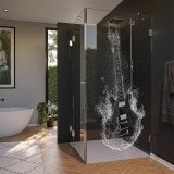Glas Duschkabine Tür seitlich mit Motiv GITARRE 210 Glas Duschkabine Tür seitlich mit Motiv GITARRE 210