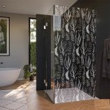 Glas Duschkabine Tür seitlich mit Motiv SEEGRAS 210 Glas Duschkabine Tür seitlich mit Motiv SEEGRAS 210