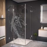 Duschkabine Glas Eckeinstieg WASSER 2/209 Duschkabine Glas Eckeinstieg WASSER 2/209