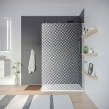 Glas Trennwand für Walk-in Dusche DOT 2T