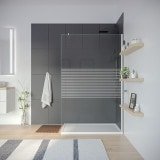 Glaswand nach Maß Walk-in Dusche FORRADO 5T