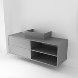 Waschtisch-Unterschrank 44A mit Blende