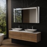 Alu Bad-Spiegelschrank auf Maß - Fulda/weiß Alu Bad-Spiegelschrank auf Maß - Fulda/weiß