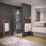 Glas Duschtür auf Maß mit Motiv LEUCHTTURM 1/104