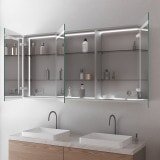 LED Spiegelschrank aus Aluminium - Aller LED Spiegelschrank aus Aluminium - Aller