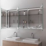 LED Spiegelschrank aus Aluminium - Kocher LED Spiegelschrank aus Aluminium - Kocher