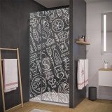 Duschtür aus Glas Laser-Design SPA 1/104