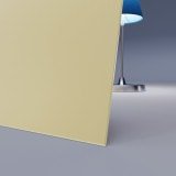 Beige / braun lackiertes ESG Glas SATINATO 4mm