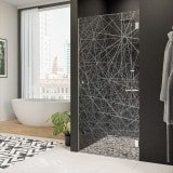 Glastür für die Dusche mit Dekor DESIGN 2/101 Glastür für die Dusche mit Dekor DESIGN 2/101