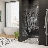 Nischentür für die Dusche mit Motiv BOOT 1/101 Nischentür für die Dusche mit Motiv BOOT 1/101