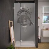 Nischentür für Dusche mit Motiv FISCH 104 Nischentür für Dusche mit Motiv FISCH 104