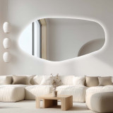 Wandspiegel organisch geformt Menhir 2 V - nur Hintergrundbeleuchtung