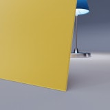 Gelb lackiertes ESG Glas SATINATO 4mm