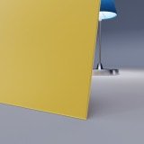 Gelb lackiertes ESG Glas SATINATO 4mm Gelb lackiertes ESG Glas SATINATO 4mm
