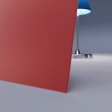 Rot lackiertes ESG Glas SATINATO 4mm Rot lackiertes ESG Glas SATINATO 4mm