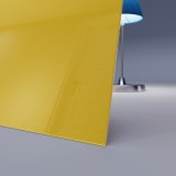 Gelb lackiertes ESG Glas nach Maß 4mm